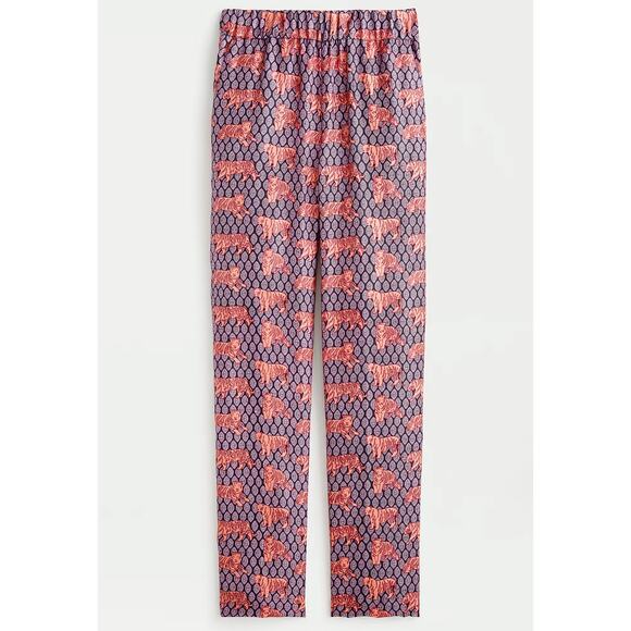 J. Crew Silk Pull On Pants size 12 - Picture 1 of 7